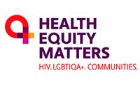 Health Equity Matters HIV.LGBTIQA+ and communities logo